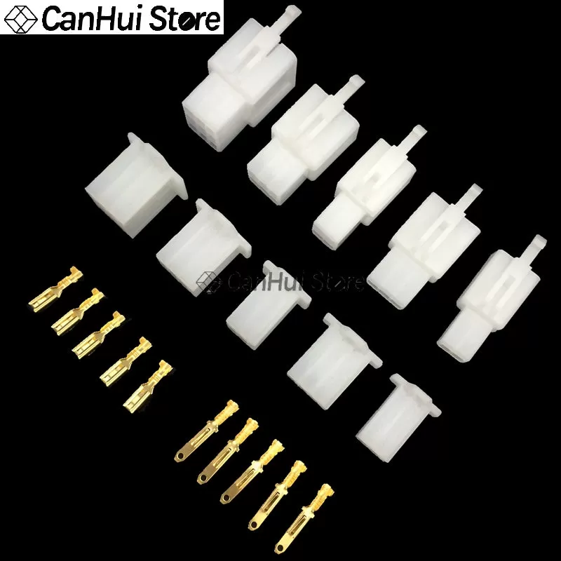 10 Set 2.8Mm Connector 2P 3P 4P 6P 9P 2Pin Electrical 2.8 Connector Kits Male Female Socket Plug For