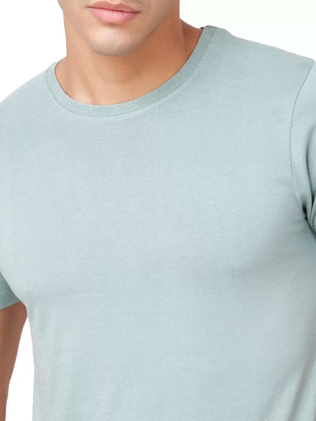 100 % Cotton Round Neck Solid Regular Half Sleeve T-Shirt