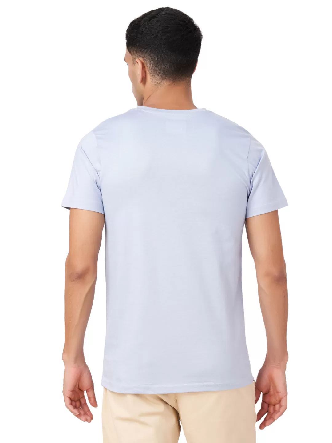 100 % Cotton Round Neck Solid Regular Half Sleeve T-Shirt