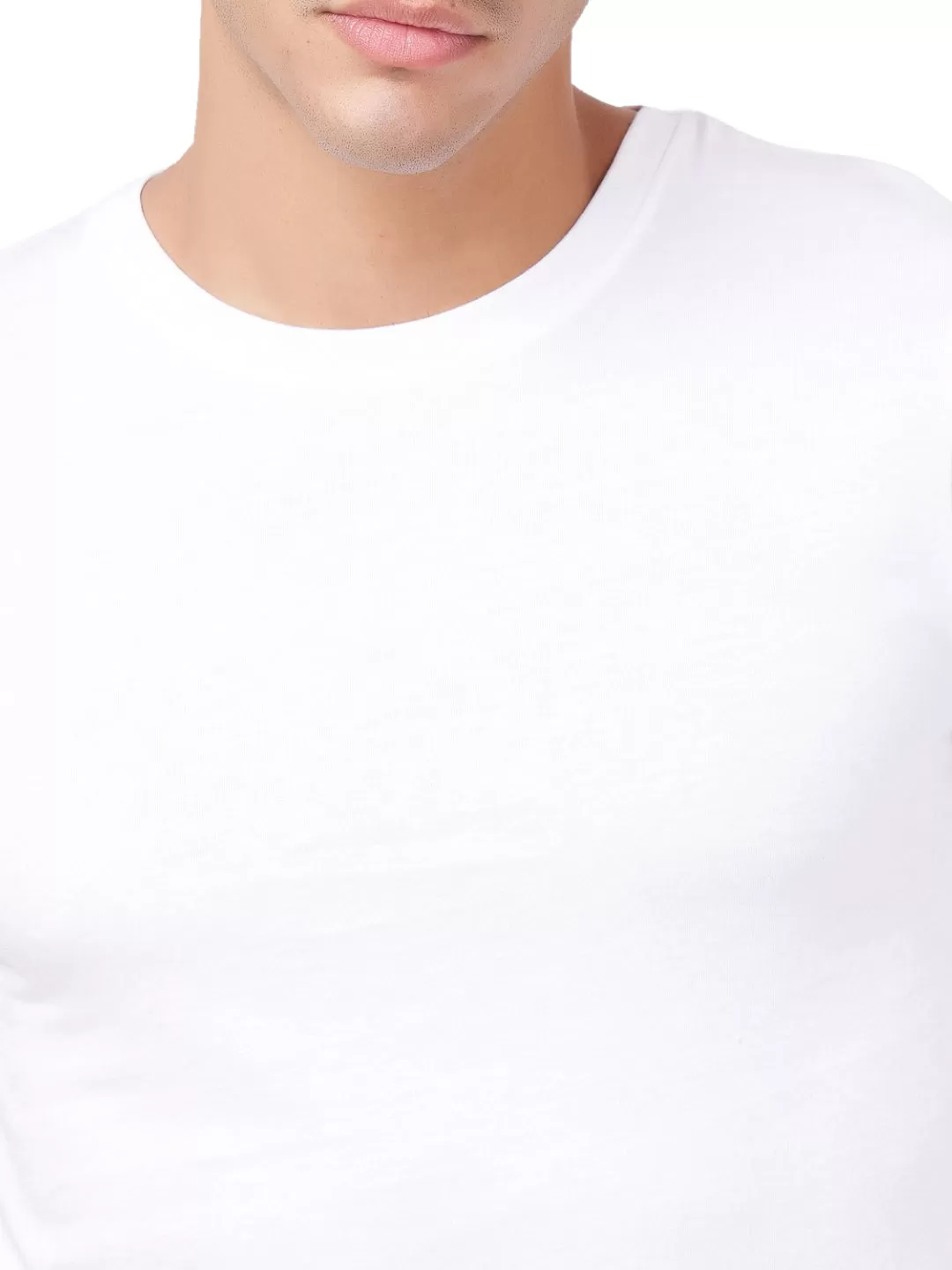 100 % Cotton Round Neck Solid Regular Half Sleeve T-Shirt