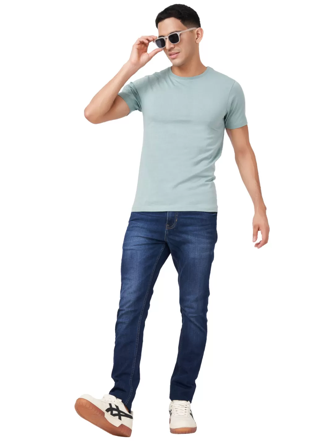 100 % Cotton Round Neck Solid Regular Half Sleeve T-Shirt