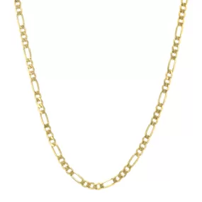 10K Yellow Gold Solid Figaro Chain - 224078