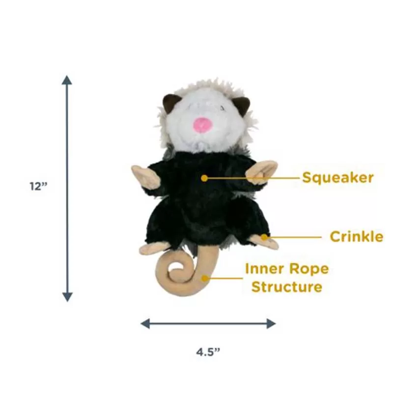 12 Inch Possum Rope Body Dog Toy