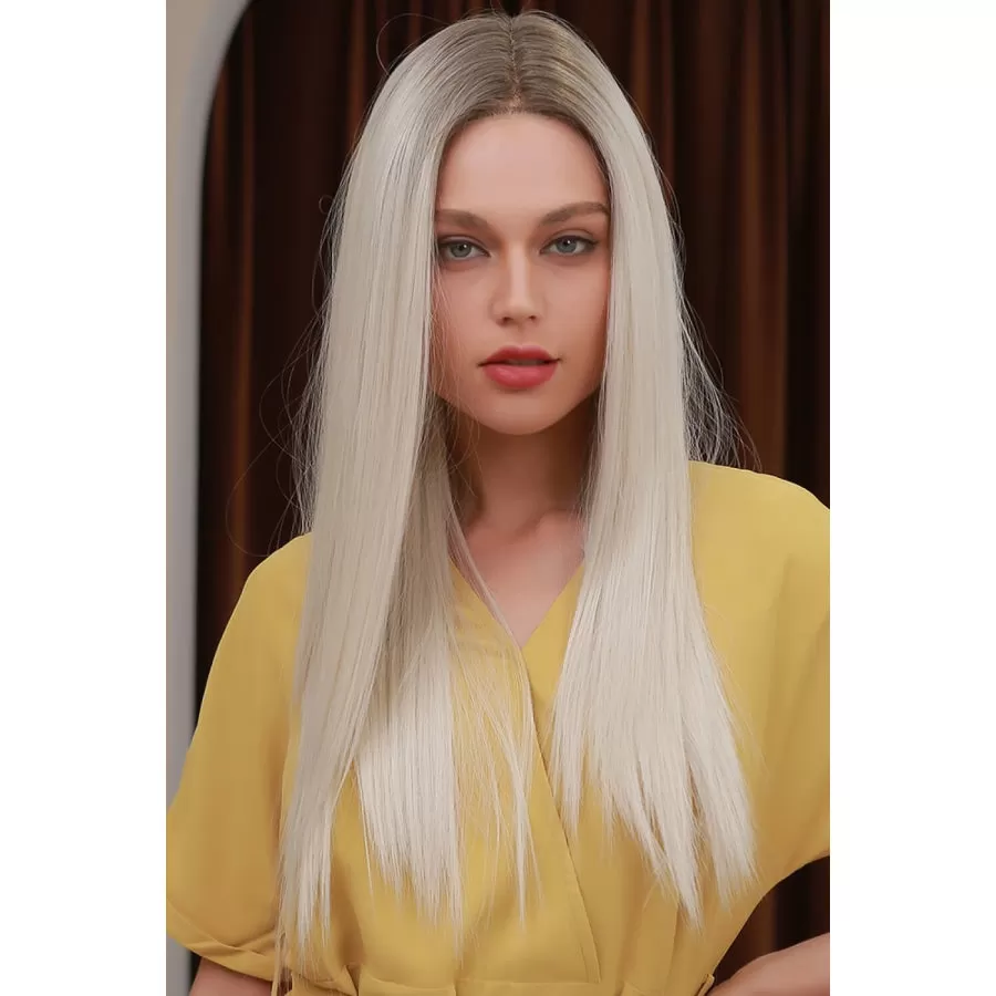 13*2" Lace Front Wigs Synthetic Long Straight 26" Heat Safe 150% Density