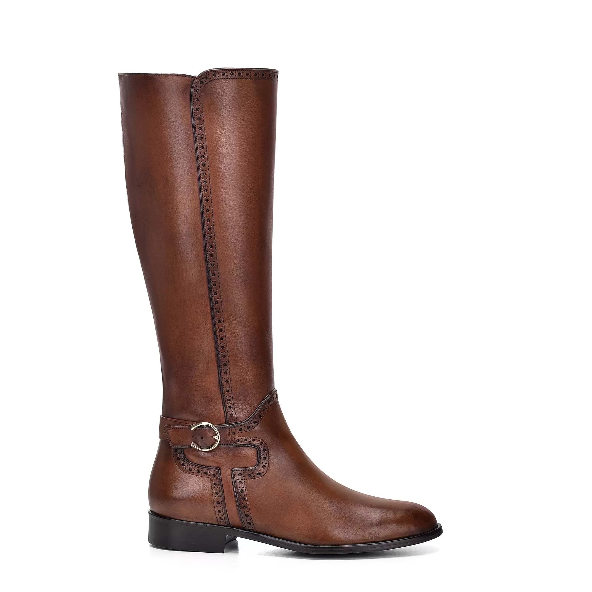 17TRNRN - Cuadra honey fashion leather riding knee boots for women