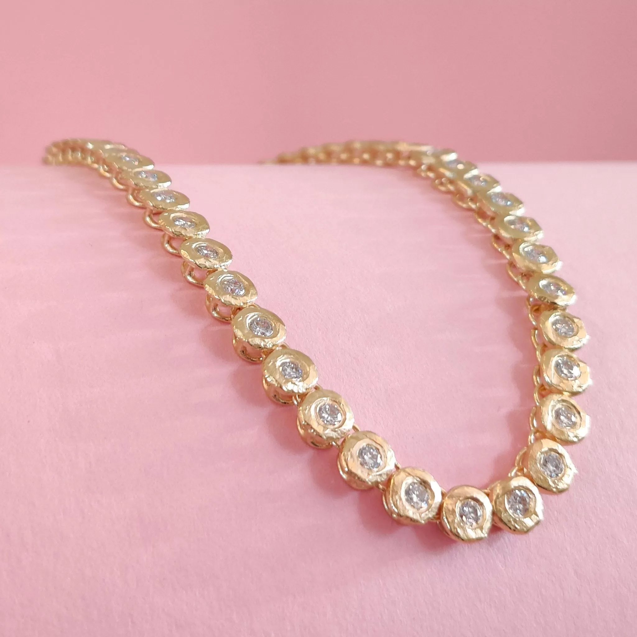 18K Diamond Tennis Necklace