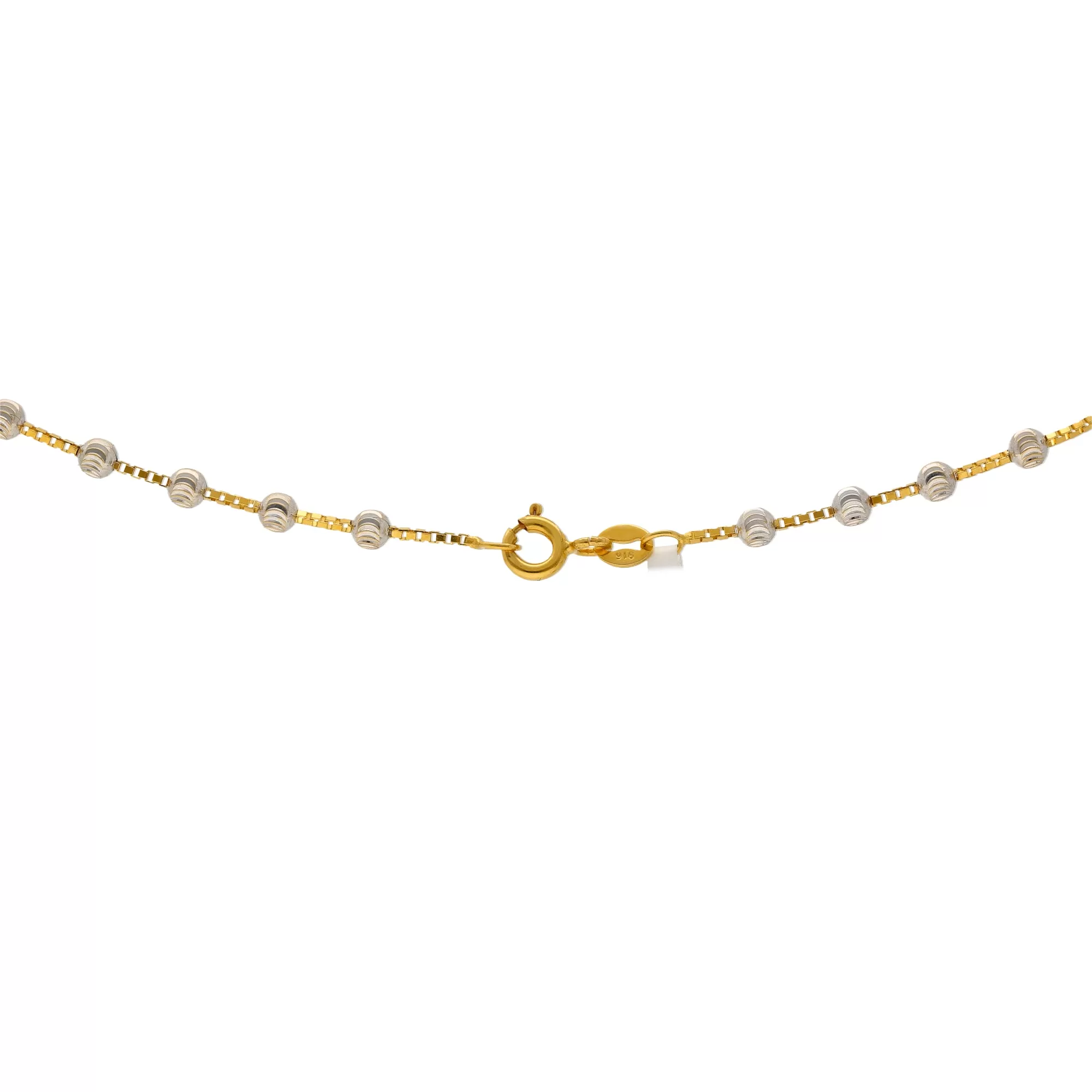 22K Two-Tone Gold 20in Chain (10.3 gms)