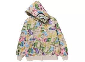 A Bathing Ape Bape Art Camo Shark Hoodie in Multi-Color xld