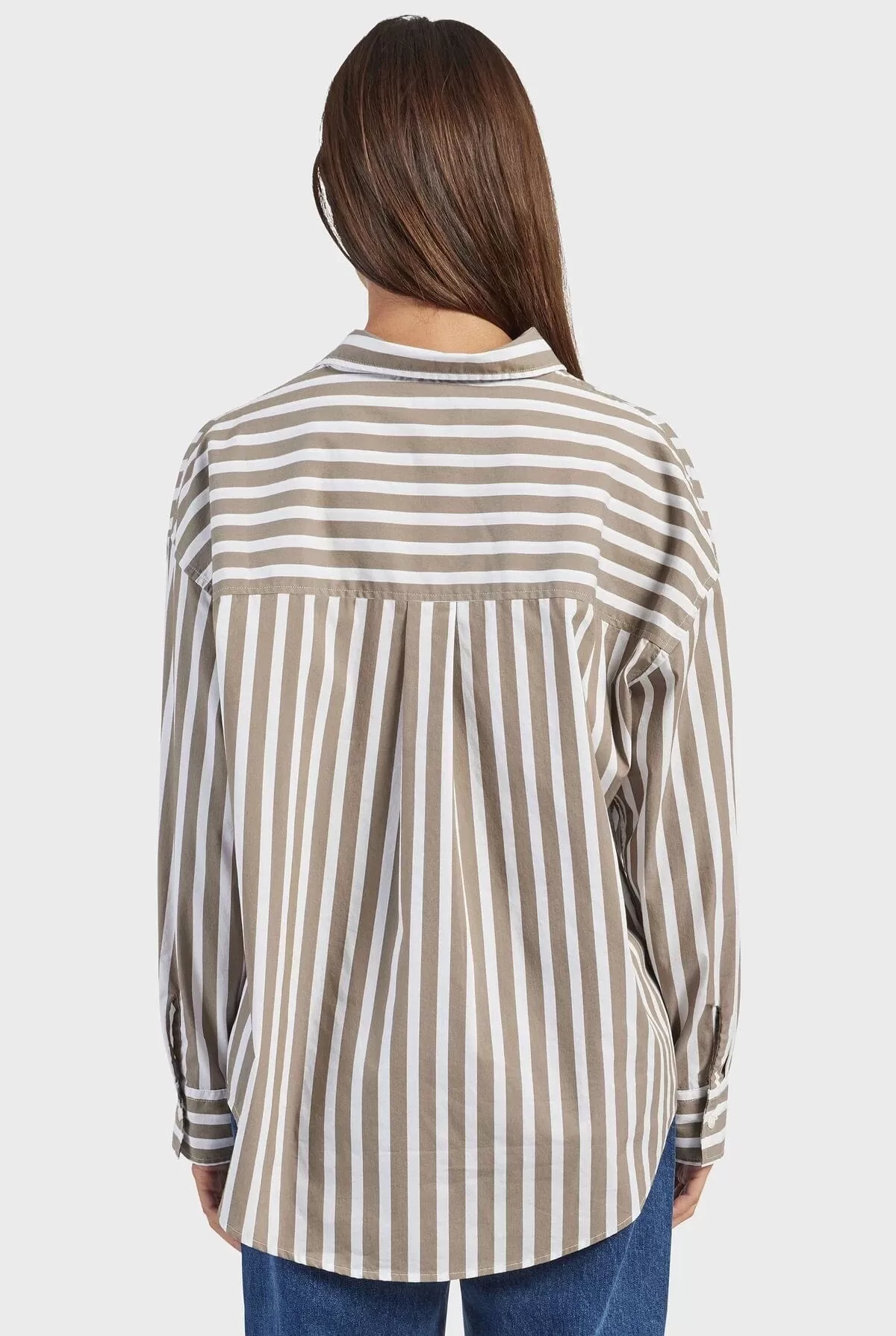 Academy Brand Women's Mia Stripe Shirt - Nomad Tan