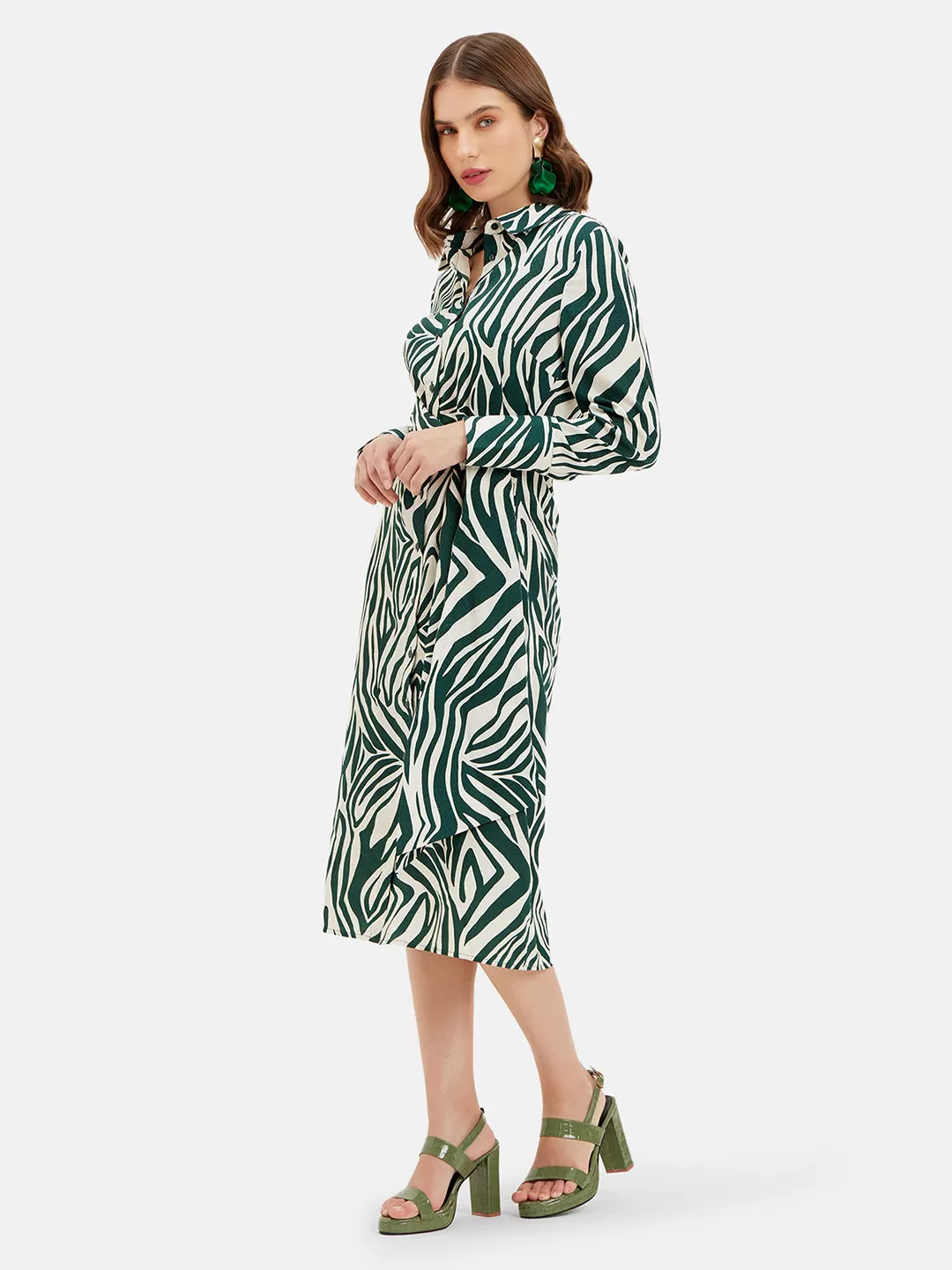 ALEXANDRIA PRINTED MIDI DRESS