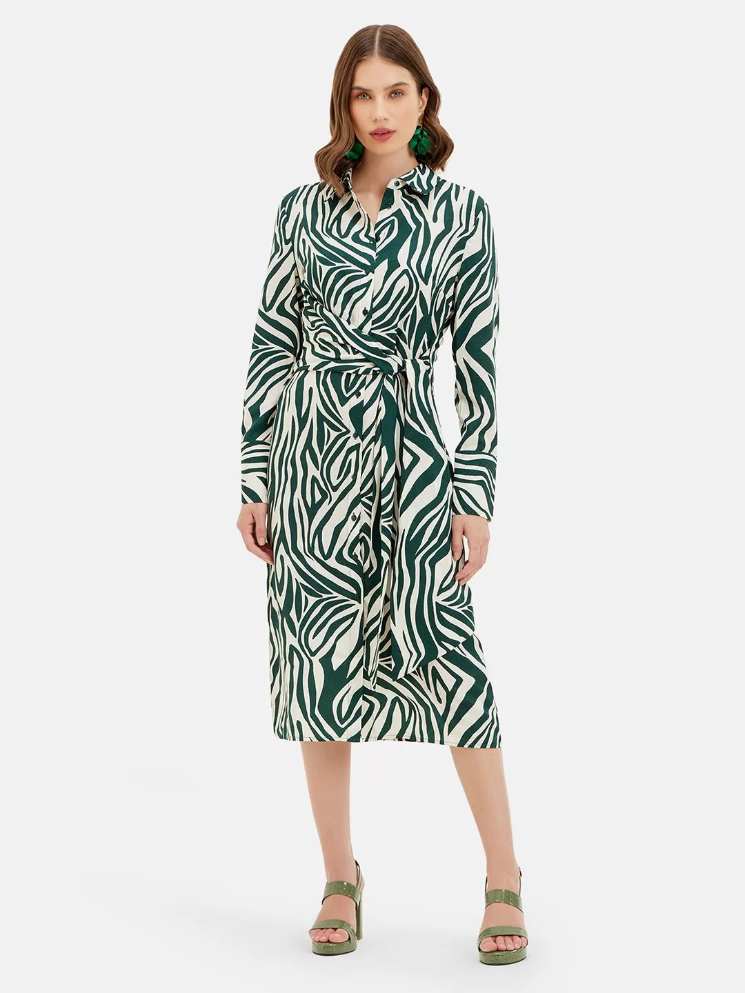 ALEXANDRIA PRINTED MIDI DRESS