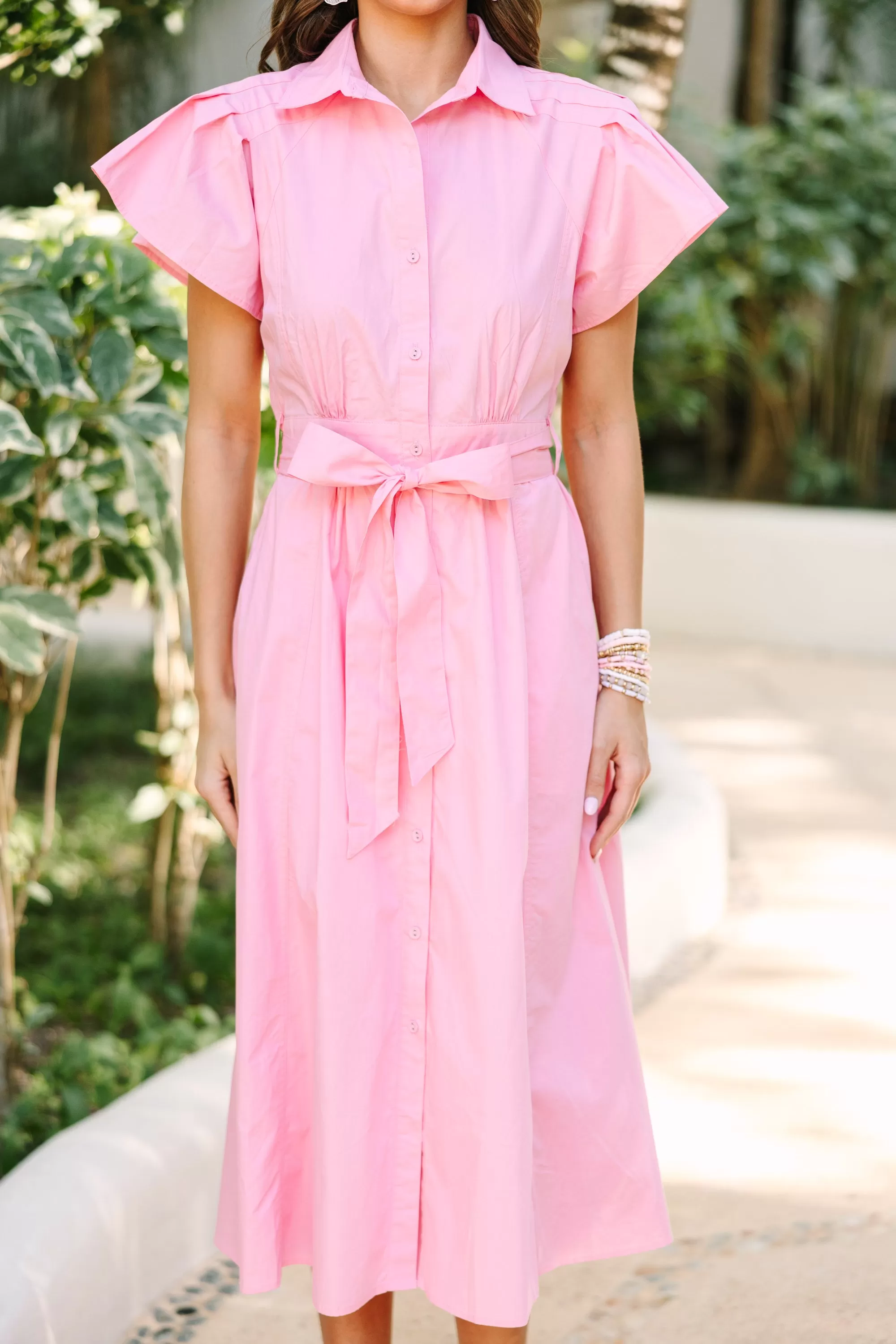 All In A Dream Pink Midi Dress