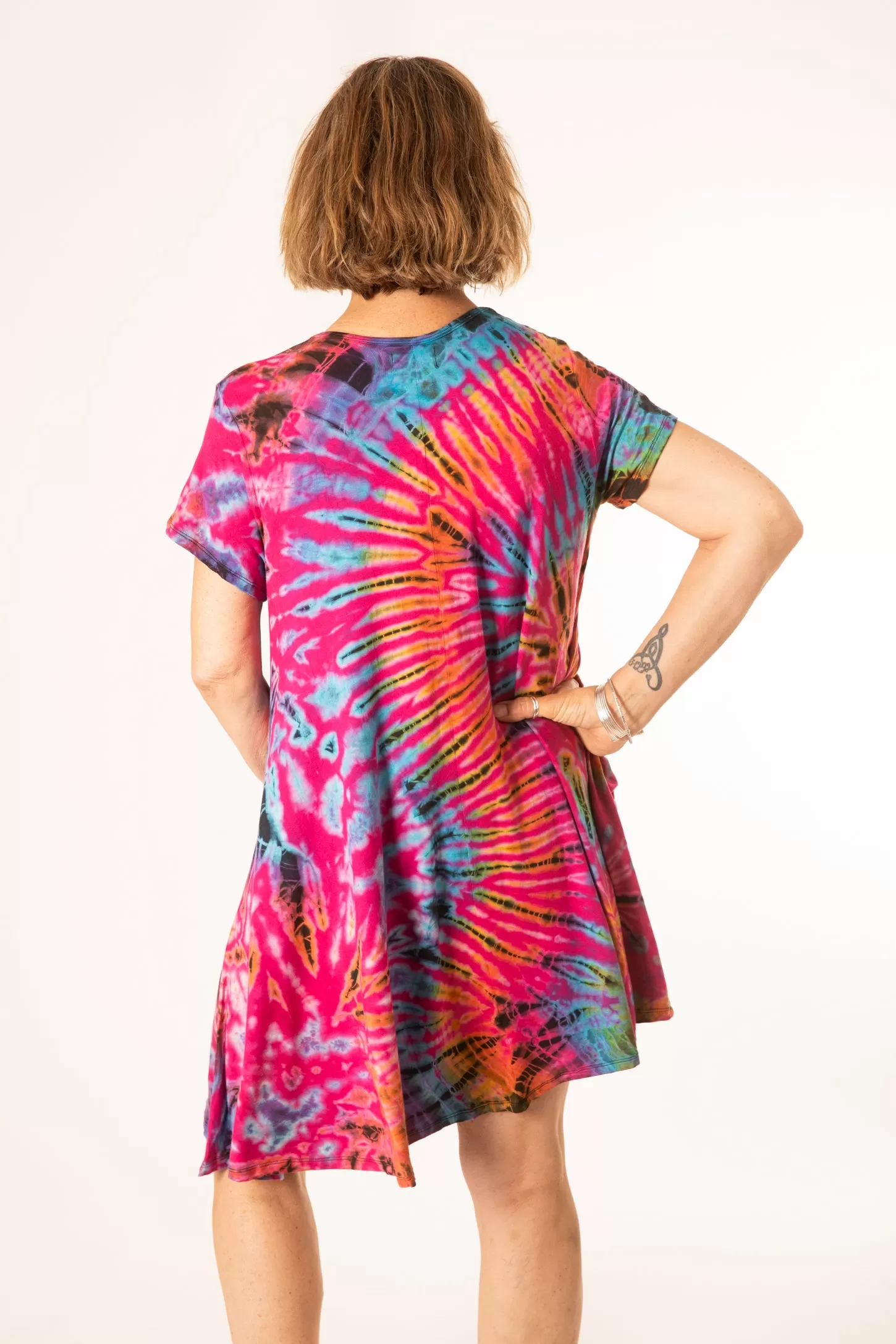 Althea Mudmee Tie Dye Short Sleeve Dress