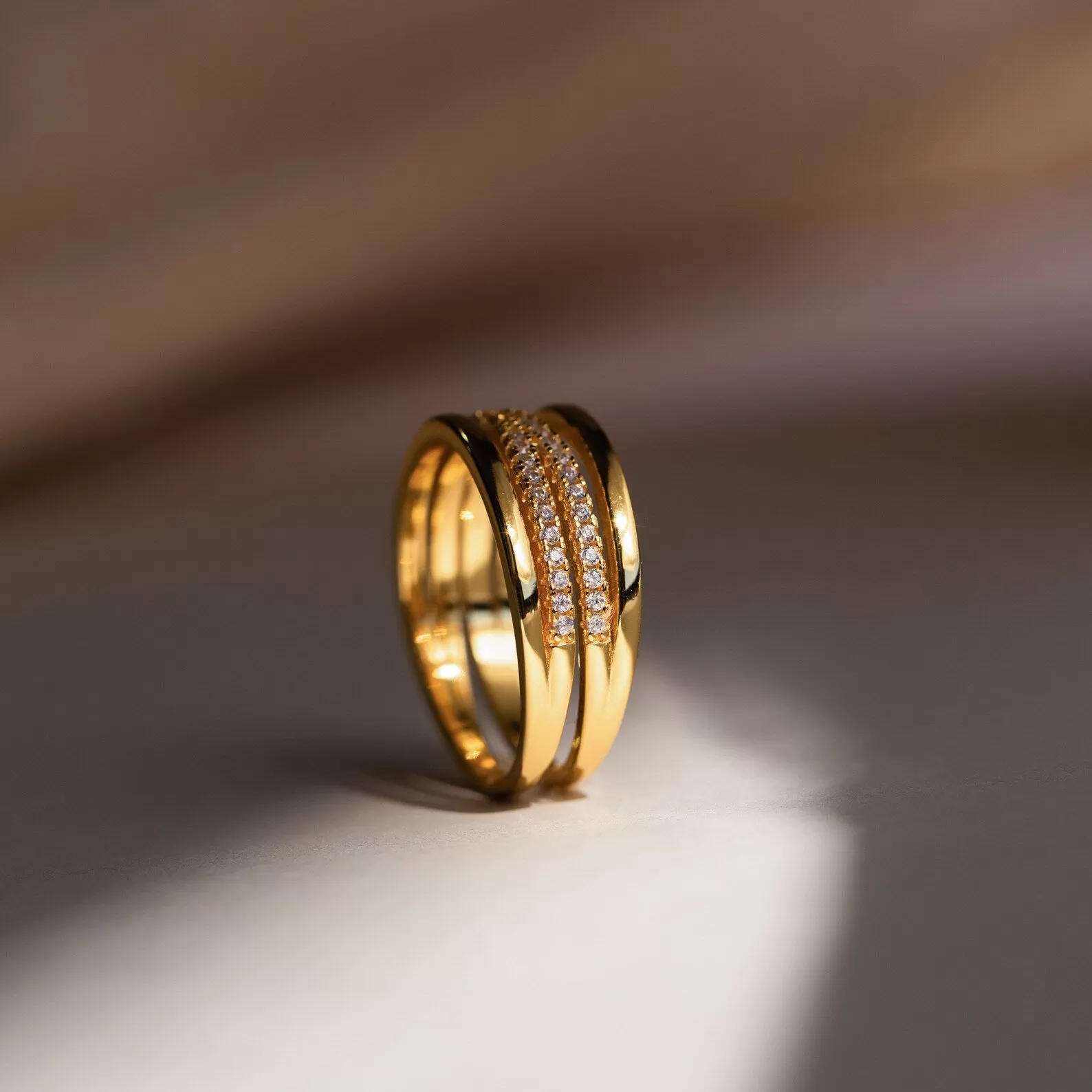 Amani Pave Twist Ring