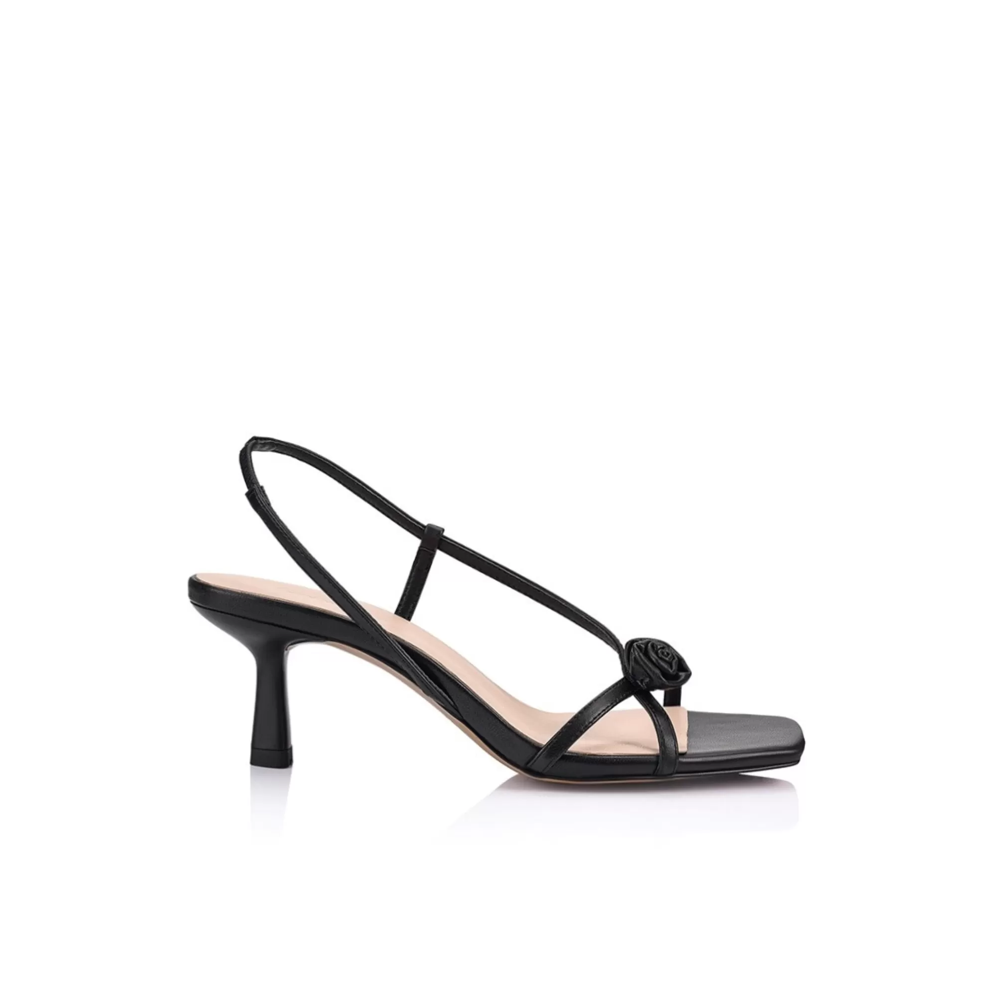 Amara Sandal Black Leather