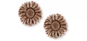 Aster Jewelry 14k Rose Gold Handmade Aster Flower Cufflinks  AST1-CLRG