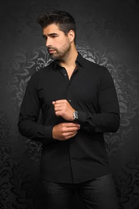 Au Noir Stretch Shirt | Alexander-SLD Black