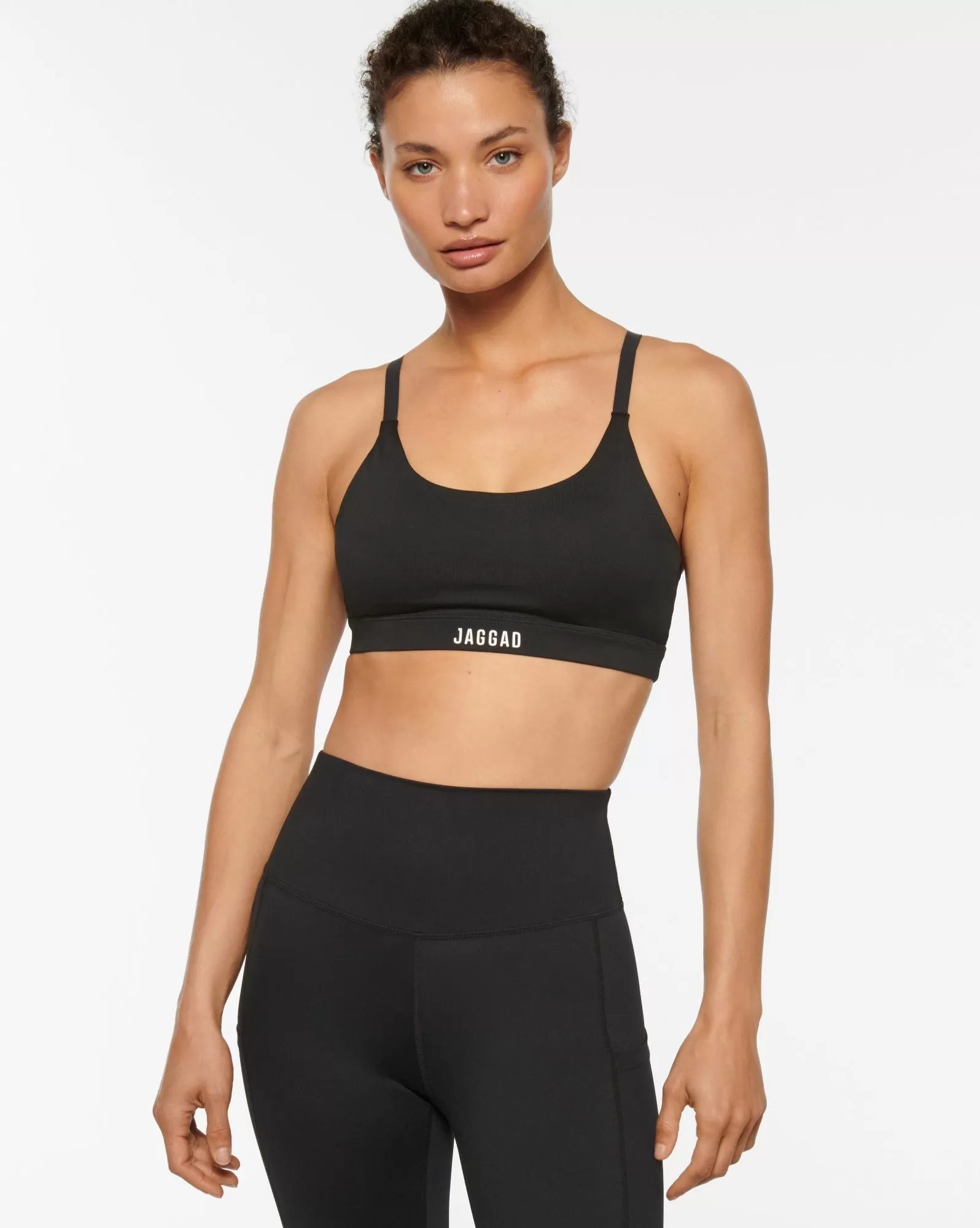 BASELINE CROP BRA BLACK