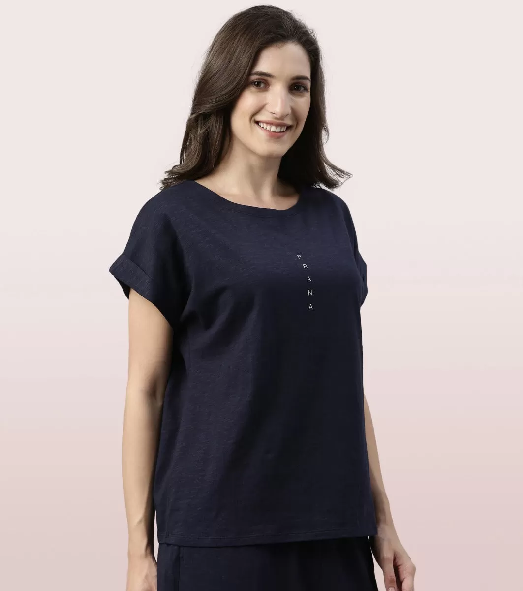 Basic Dolman Tee | Cotton Slub Jersey Dolman Graphic Tee