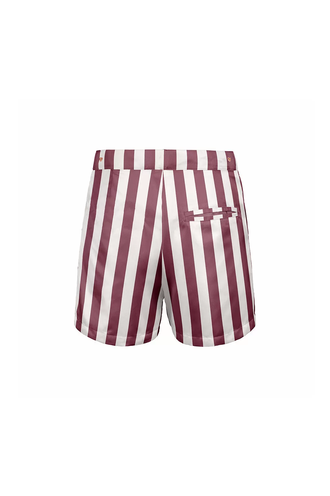 Bermuda Stripes Of A Swimmer Dark Cherry