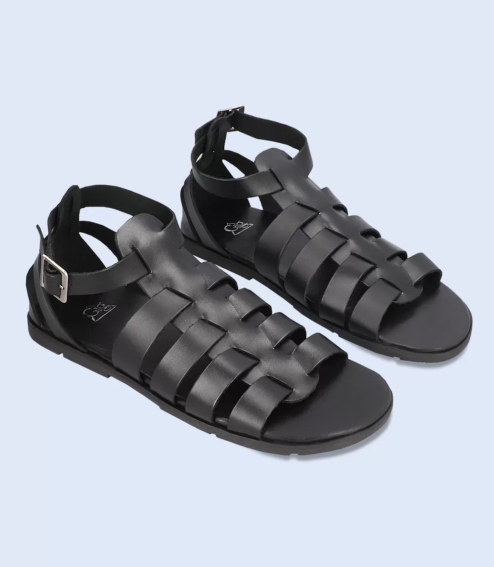 BM4853-BLACK-Men Sandal