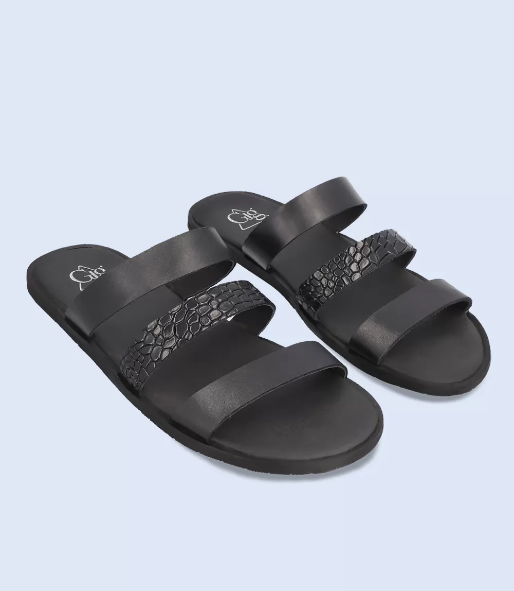 BM4985-BLACK-Men Slipper