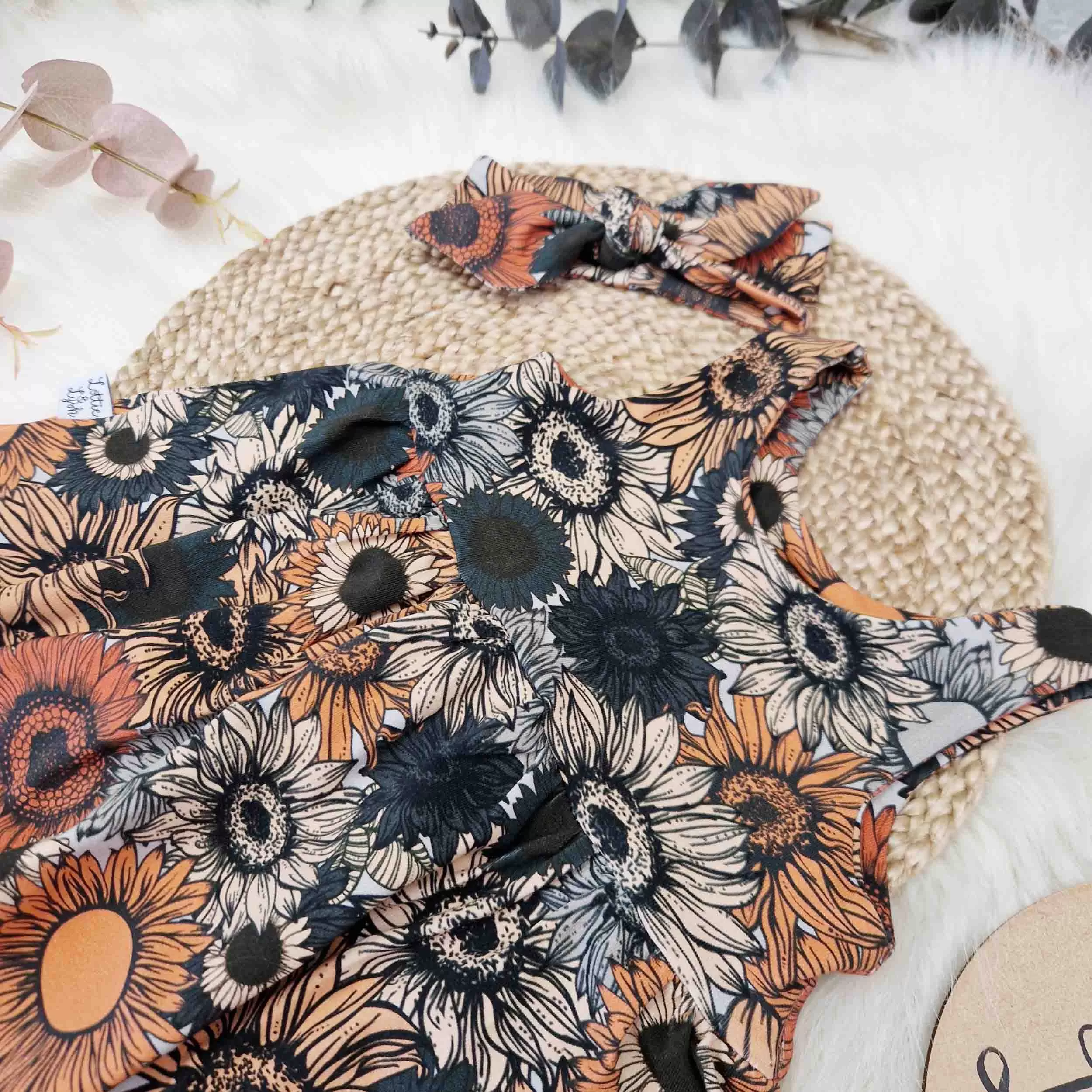 Boho Baby Romper Romper | Burnt Floral