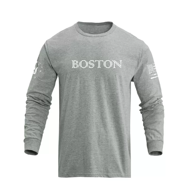 BOSTON GRAPHIC LONG SLEEVE T-SHIRT