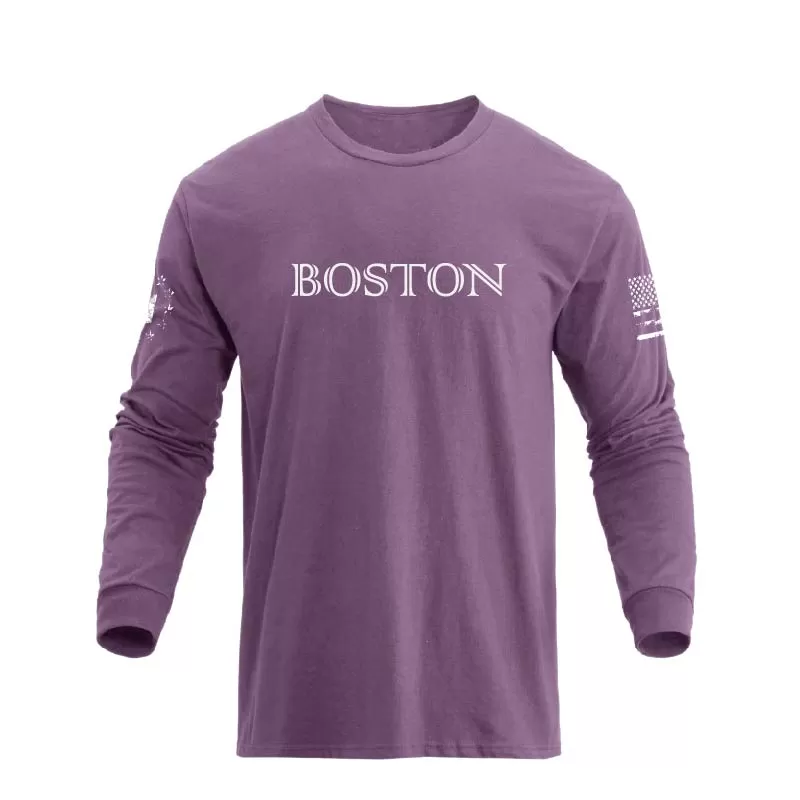 BOSTON GRAPHIC LONG SLEEVE T-SHIRT