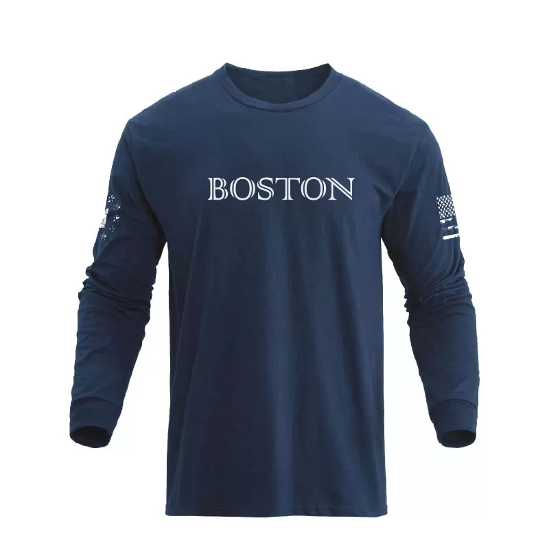 BOSTON GRAPHIC LONG SLEEVE T-SHIRT