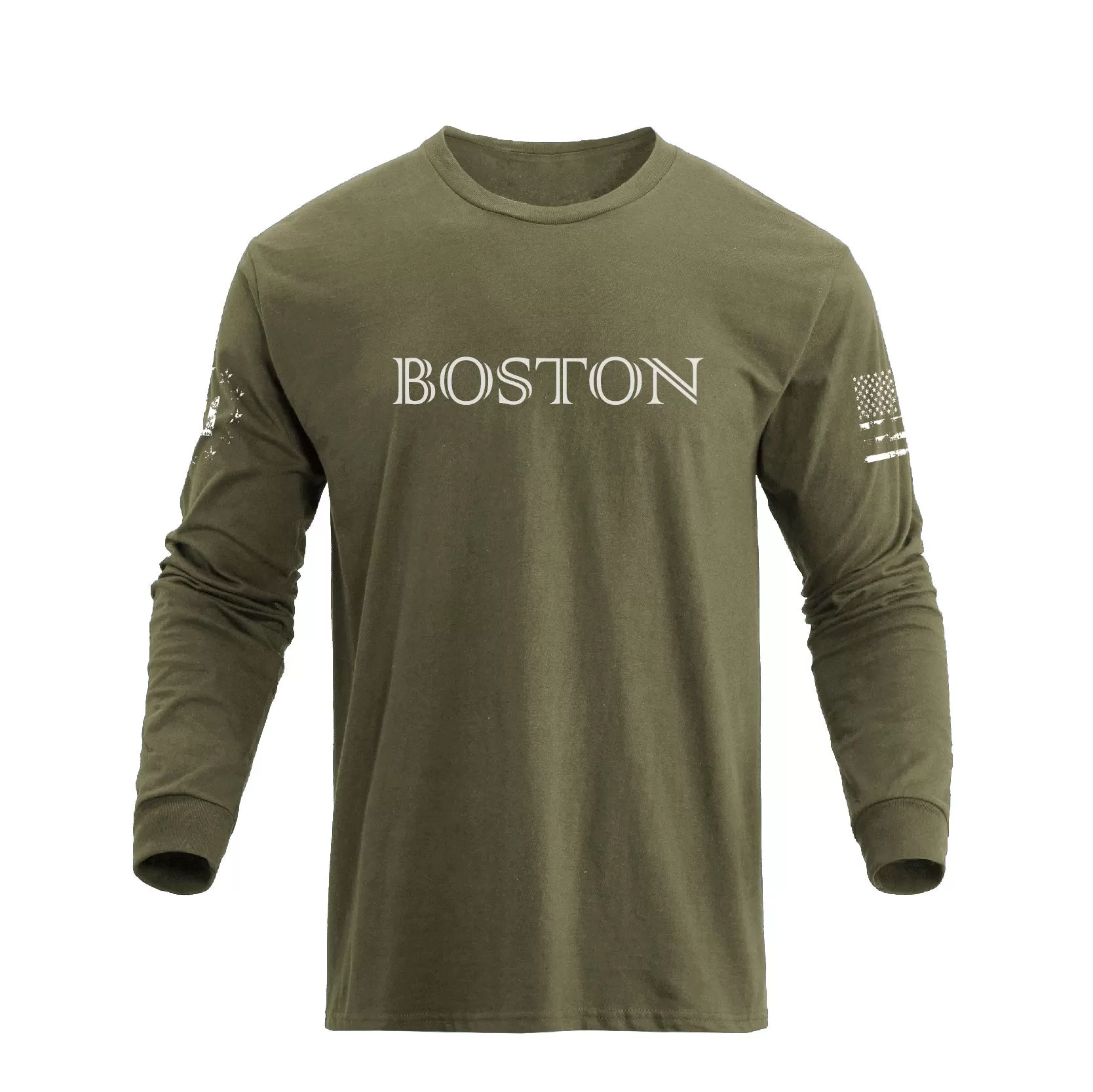 BOSTON GRAPHIC LONG SLEEVE T-SHIRT