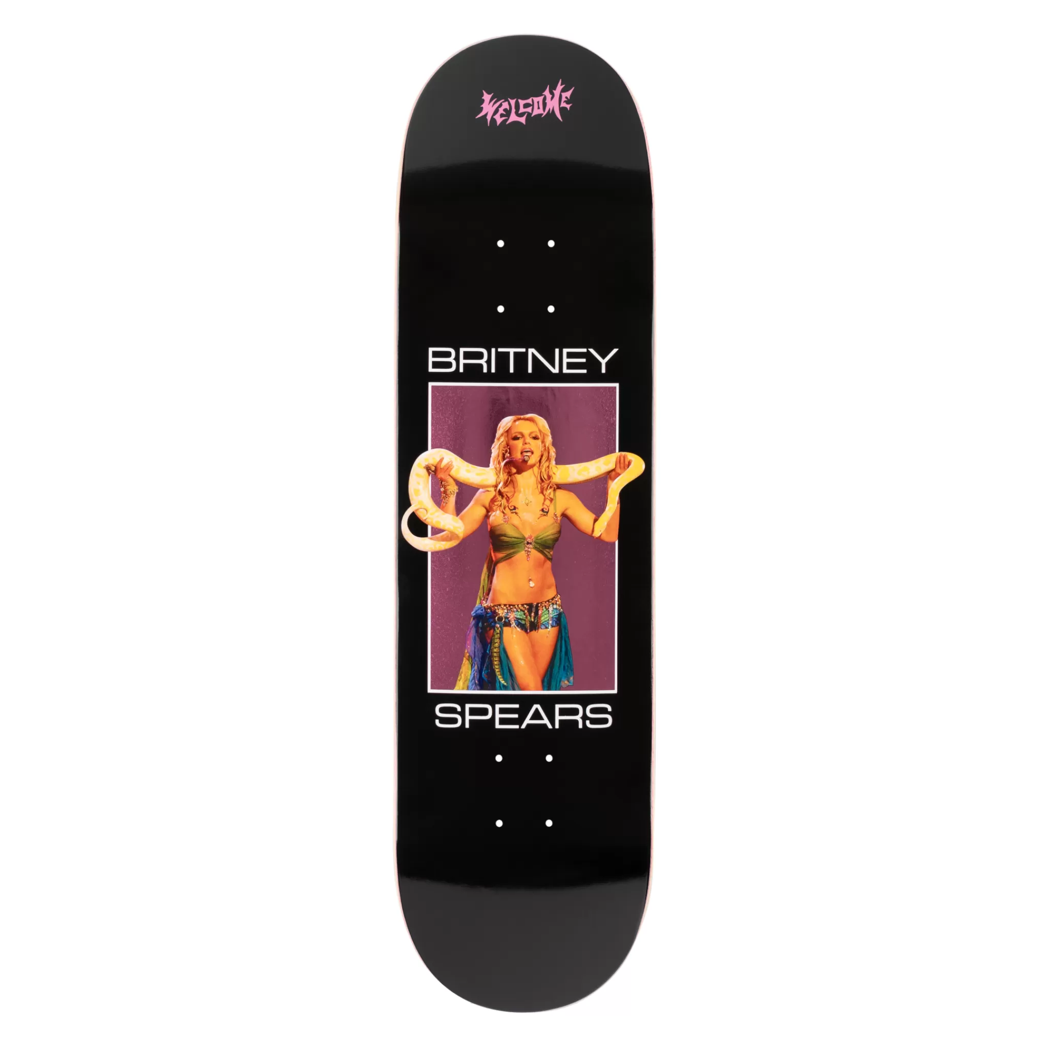 Britney Spears X Welcome - Snake on Popsicle - Black/Pink Foil - 8.5"