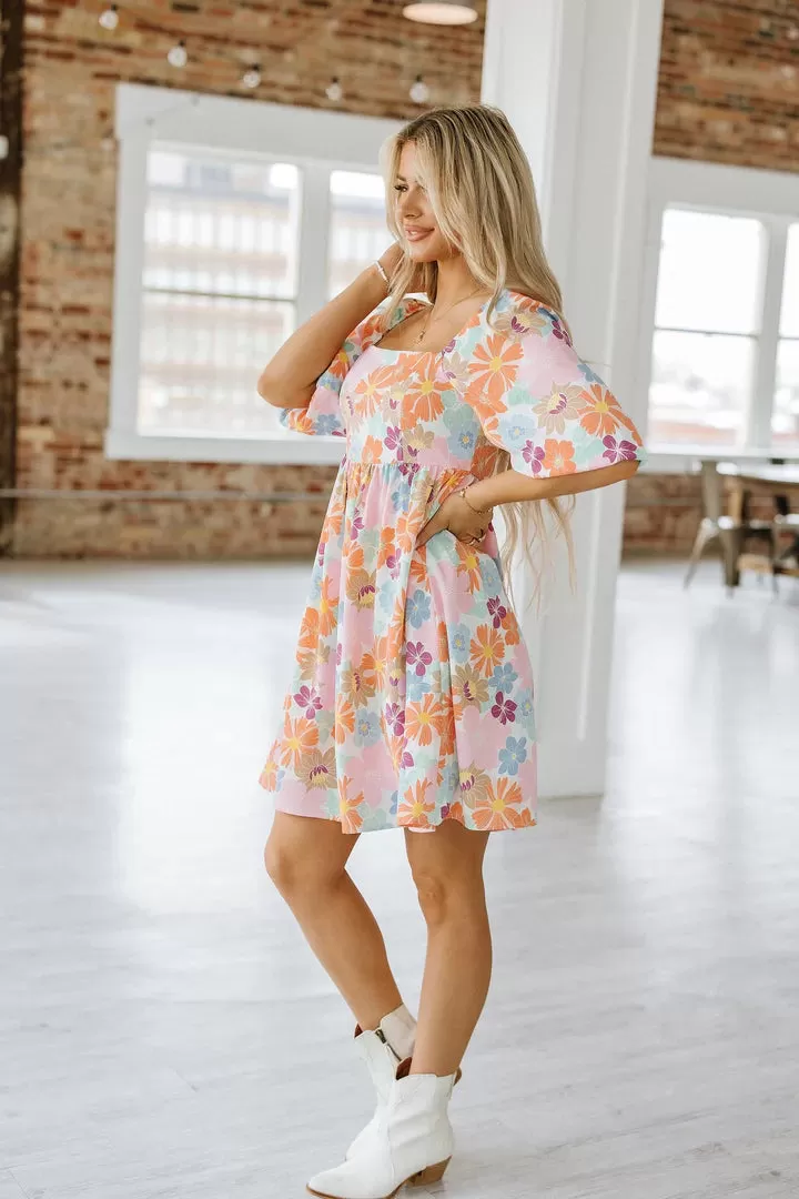 Brooke Square Neck Babydoll Dress