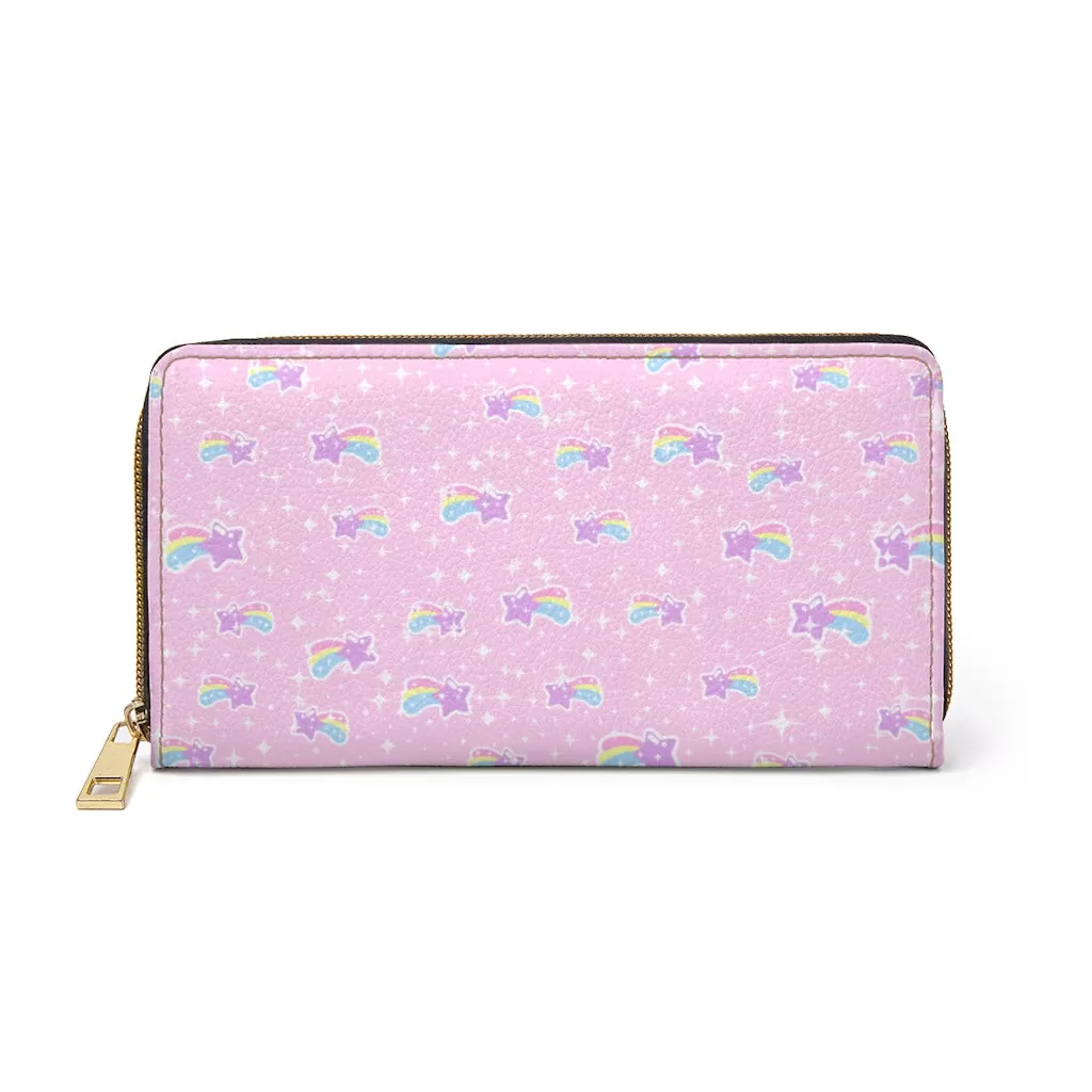 Bubblegum Bunny Shooting Stars Zipper Wallet