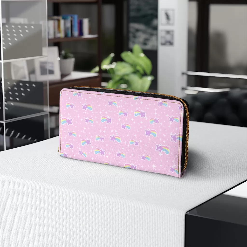 Bubblegum Bunny Shooting Stars Zipper Wallet