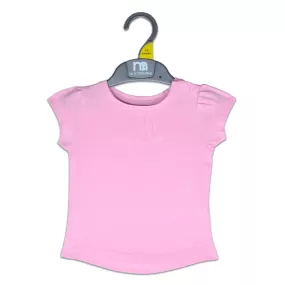 C1435 M-CARE Shoulder Button Pink T-Shirt