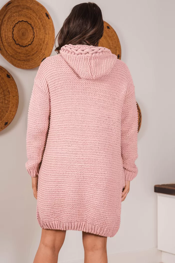 Cable Knit Cardigan Miracle in Blush