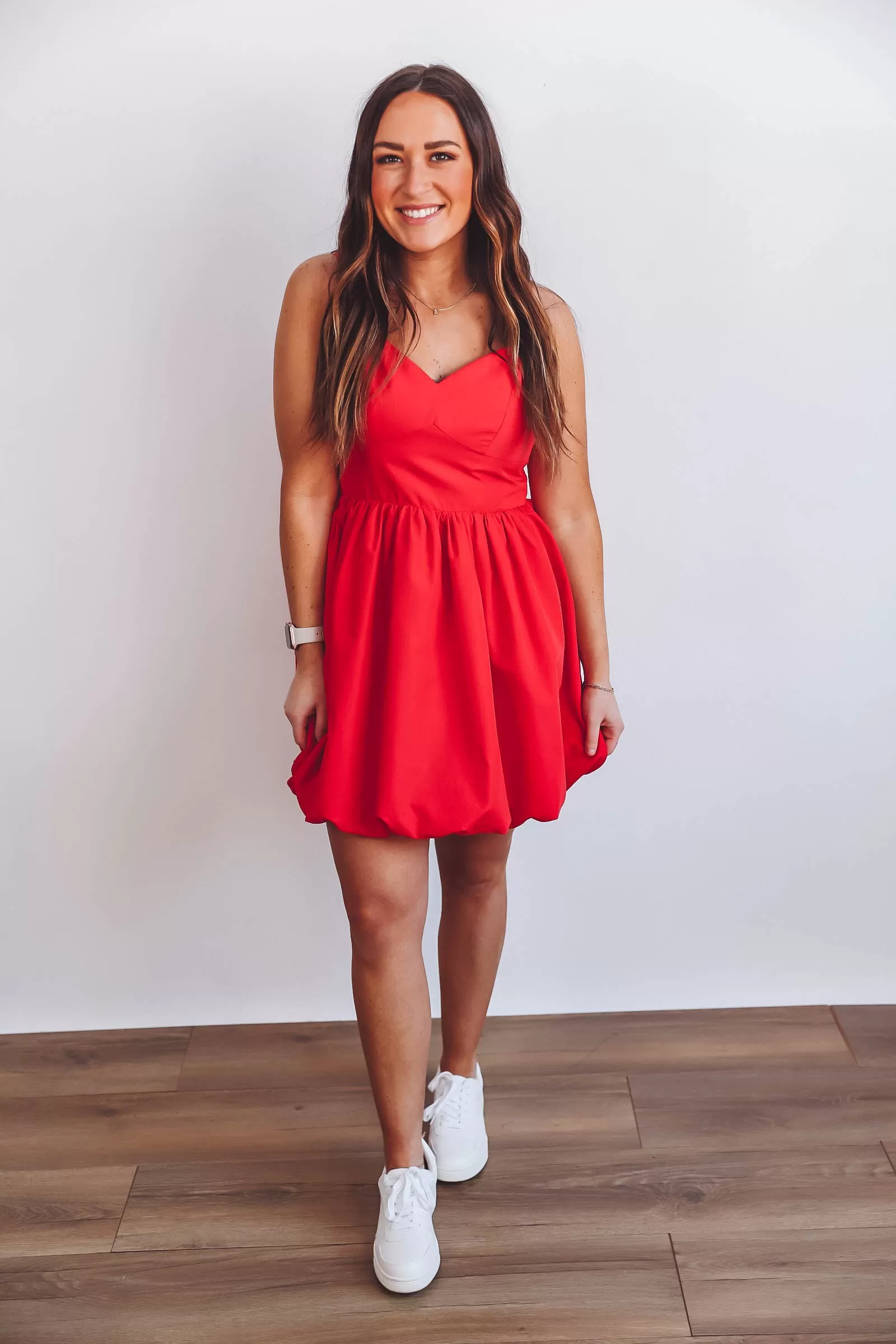 Camille Mini Dress-Red