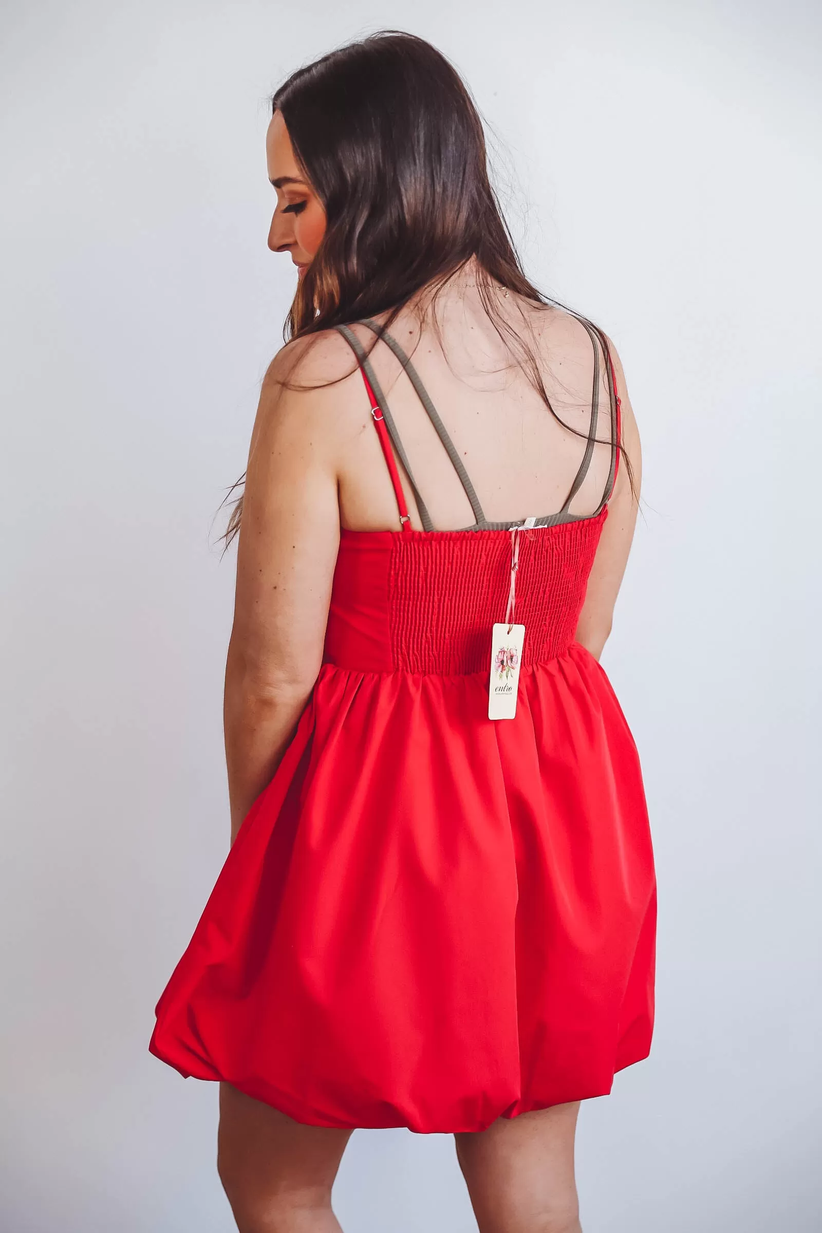 Camille Mini Dress-Red