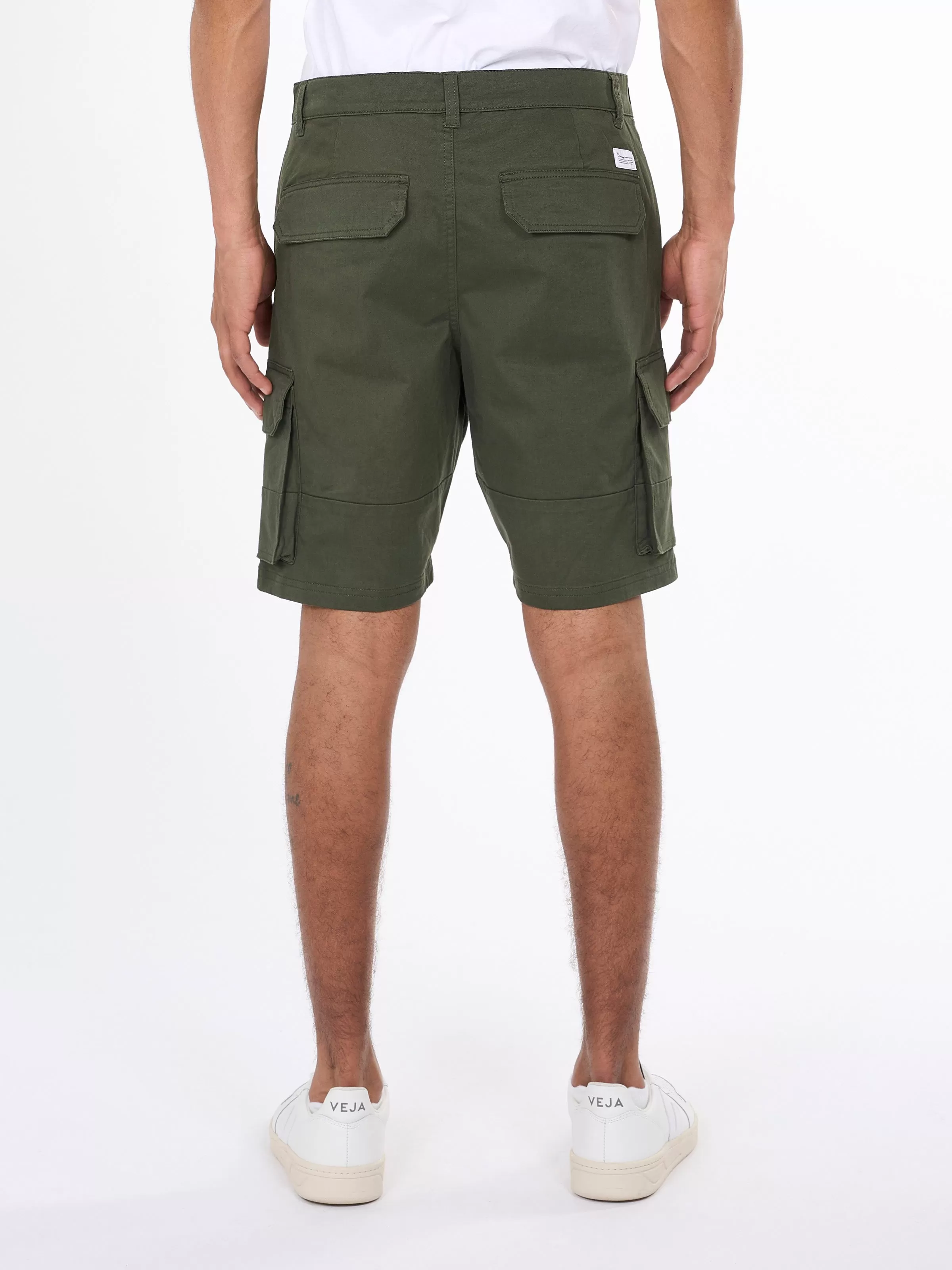 Cargo stretched twill shorts - Forrest Night