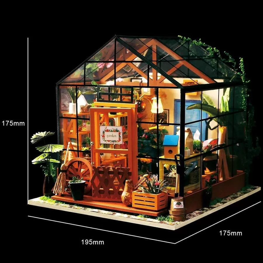 Cathy's Flower House DIY Miniature Dollhouse Kit