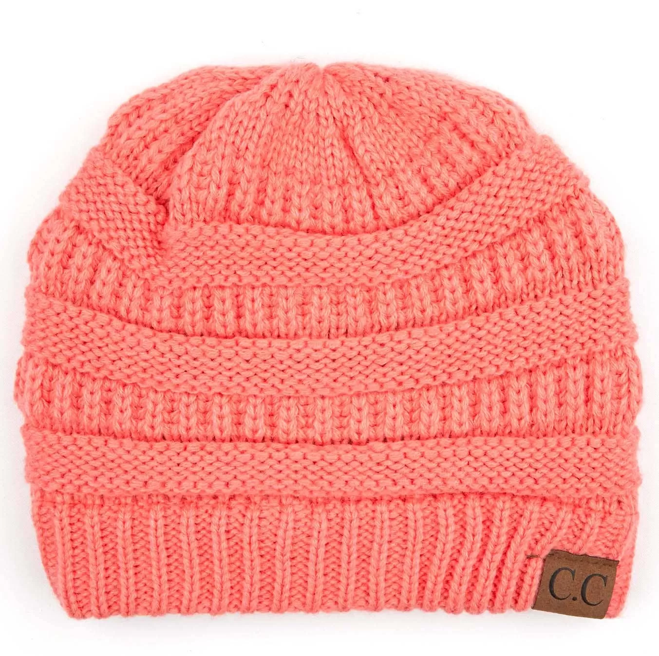 C.C Ribbed Kit Solid Color Beanie