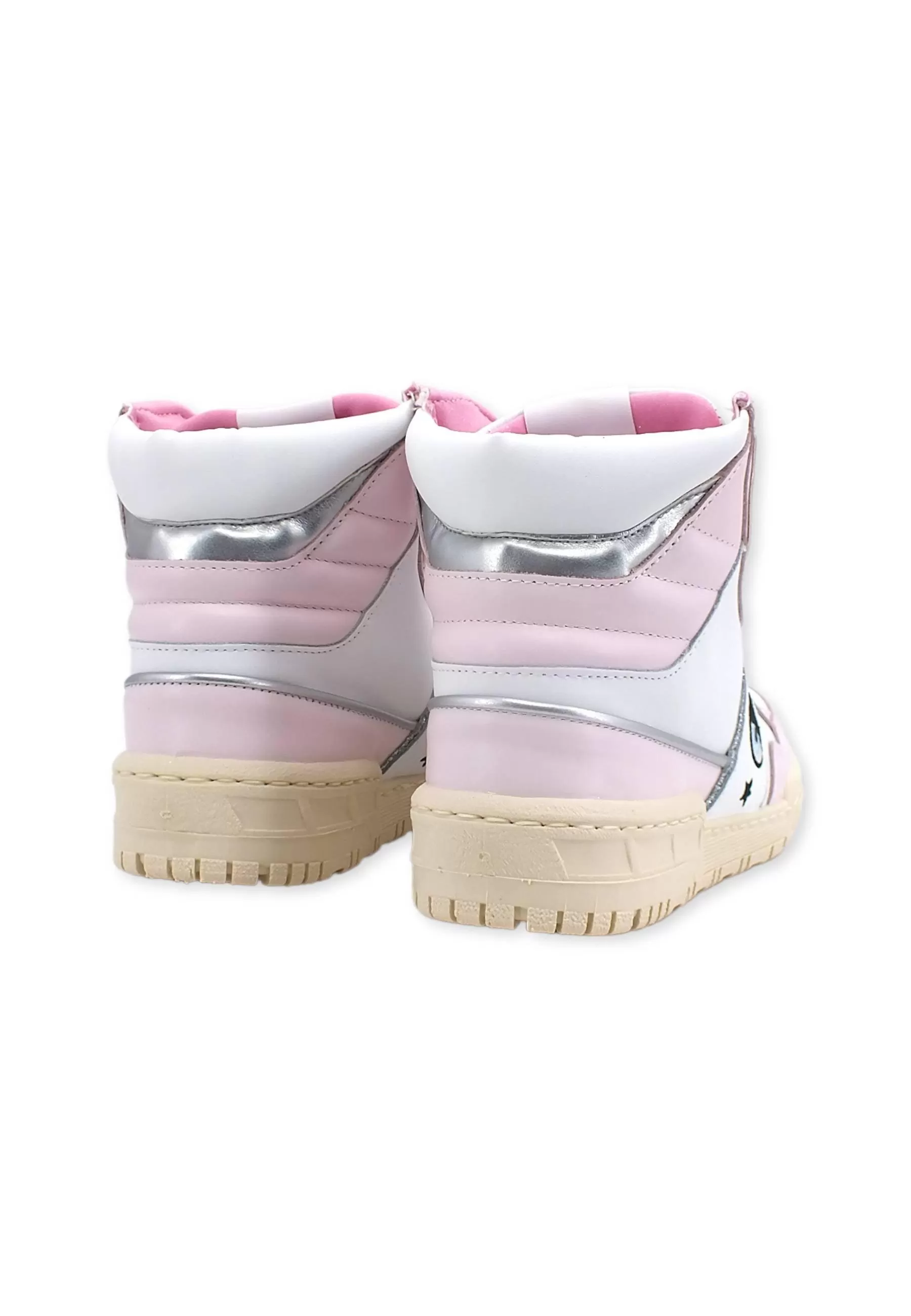 CHIARA FERRAGNI Sneaker High Donna White Light Pink CF3006-171