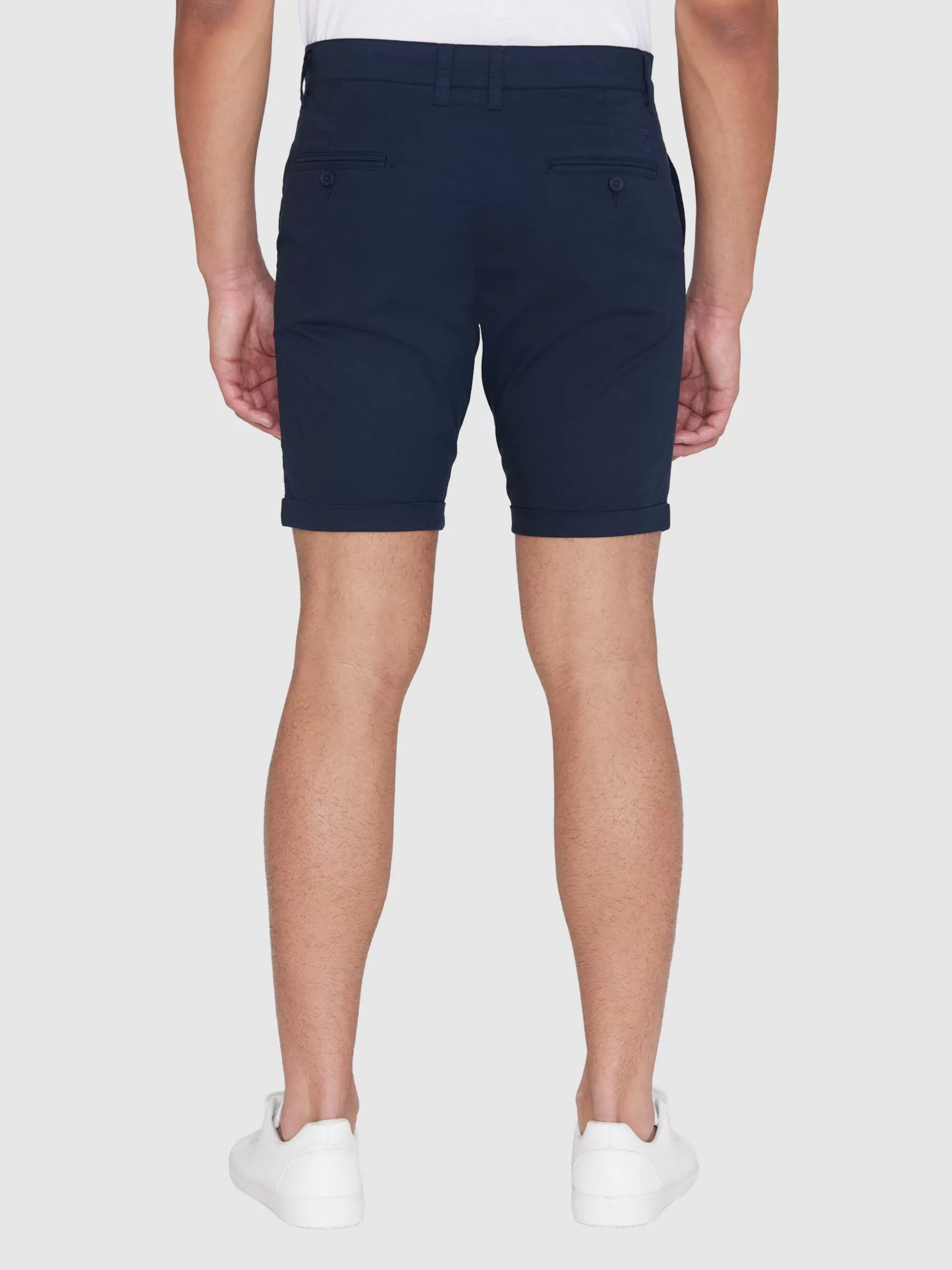 CHUCK regular chino poplin shorts - Total Eclipse