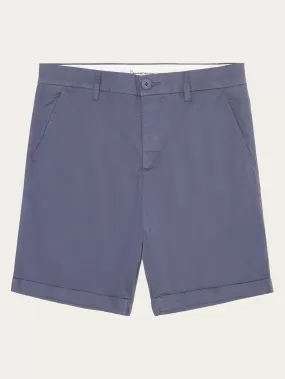 CHUCK regular chino poplin shorts - Vintage Indigo