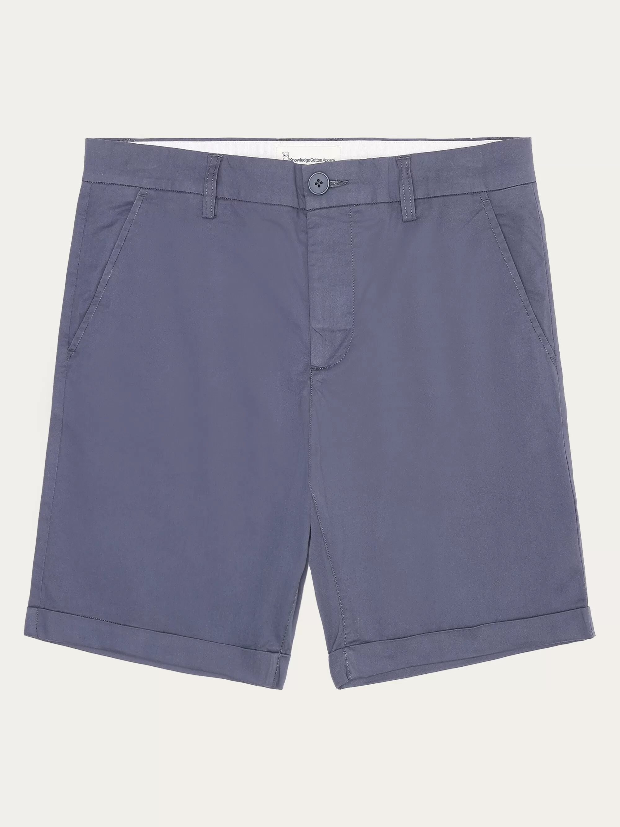 CHUCK regular chino poplin shorts - Vintage Indigo