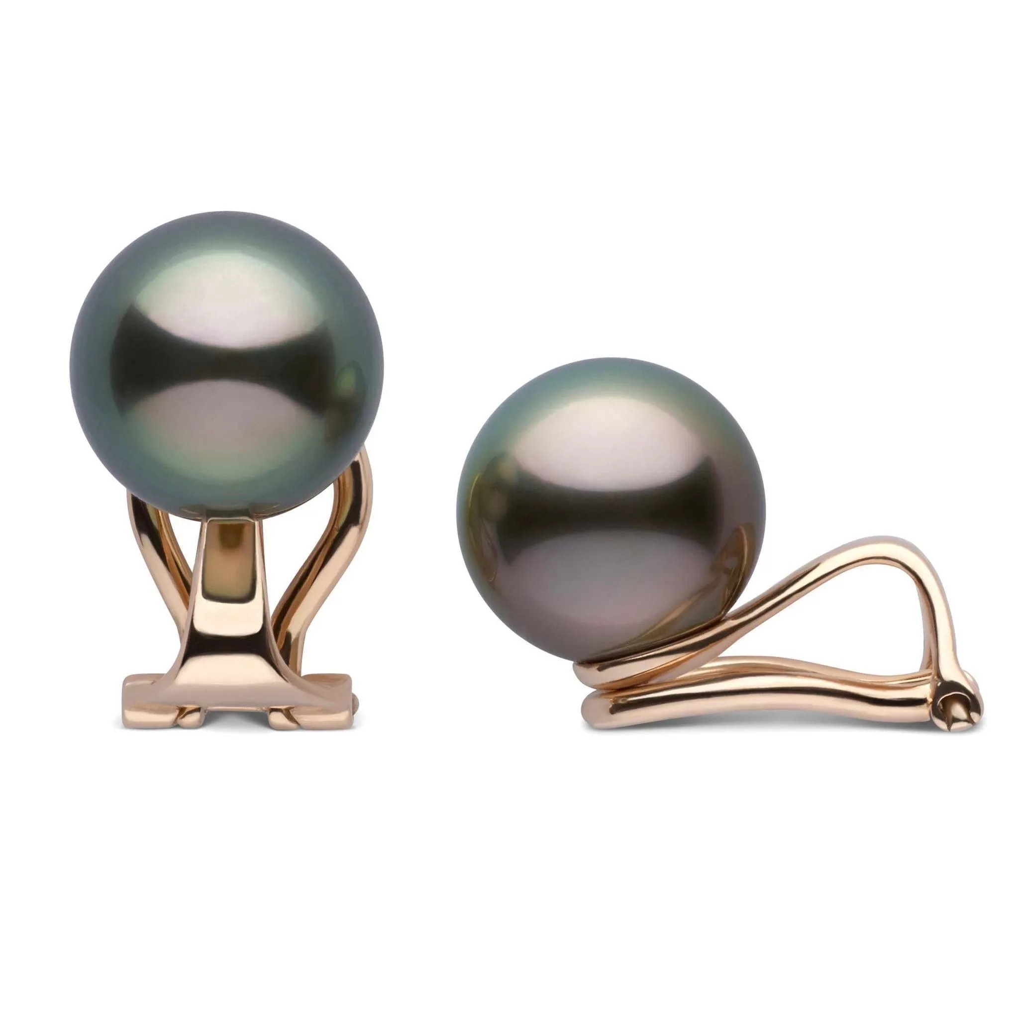 Clip Collection Tahitian 9.0-10.0 mm Pearl Stud Earrings