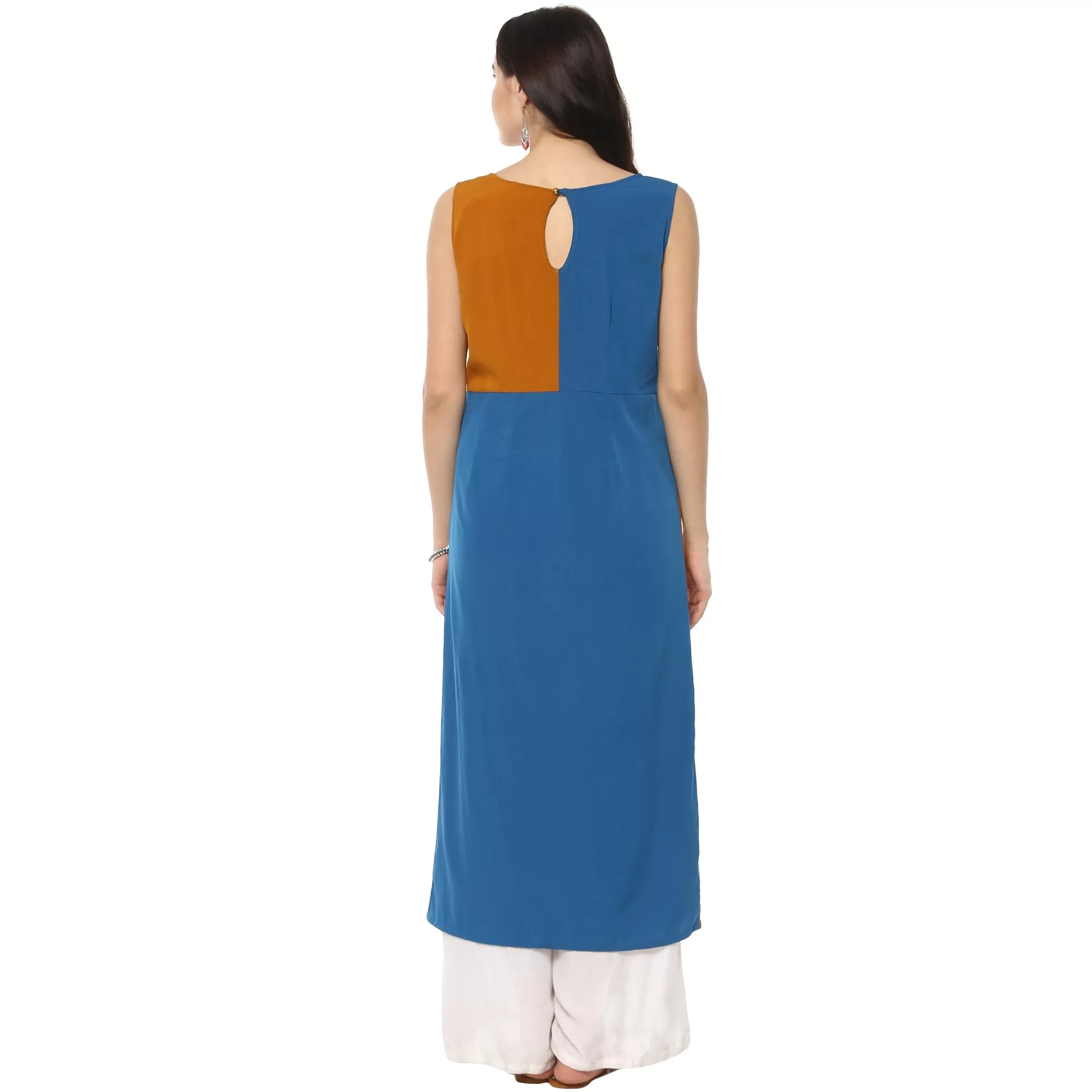 Color-Block Maxi Kurta