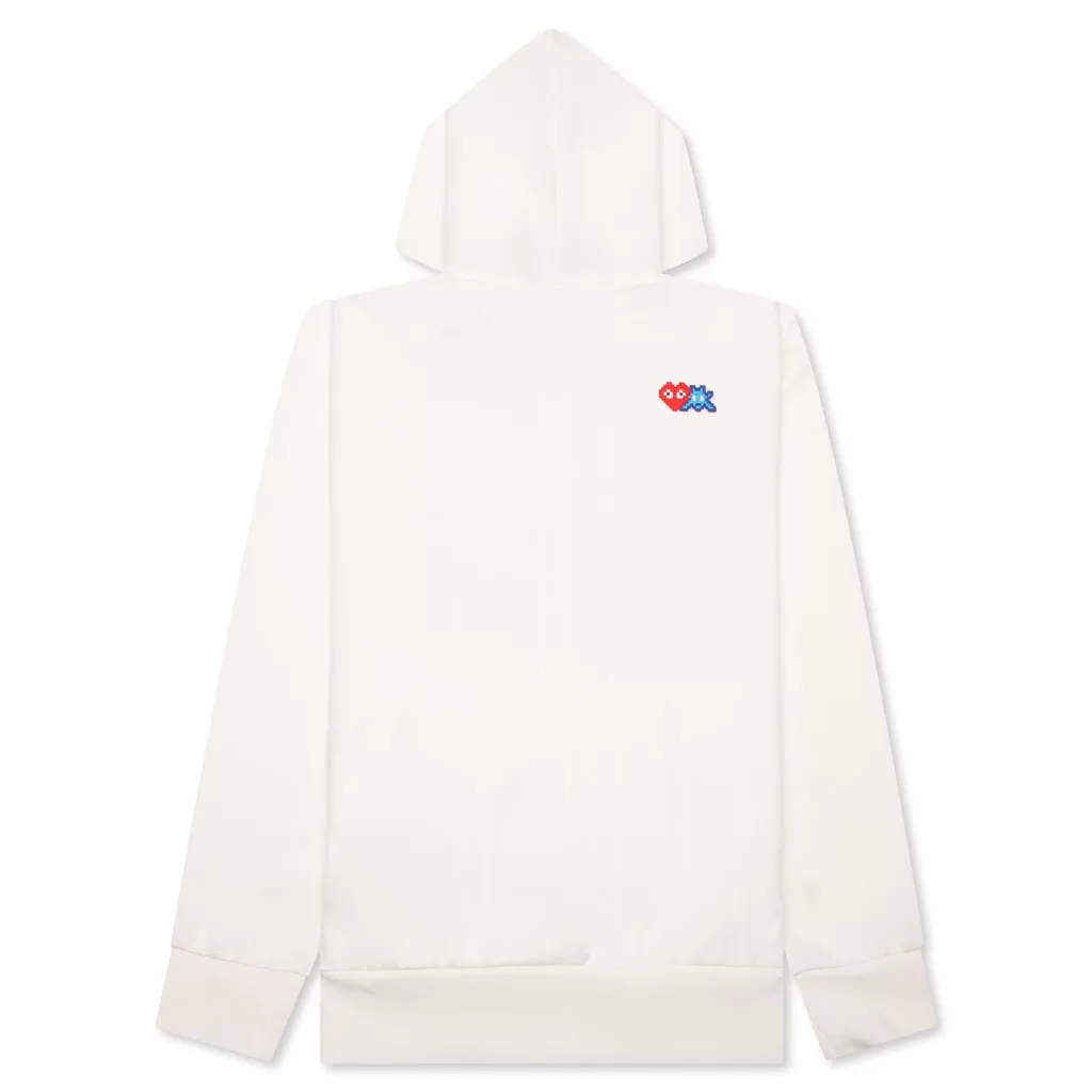 Comme des Garcons PLAY x the Artist Invader Full-Zip Hoodie - Off-White