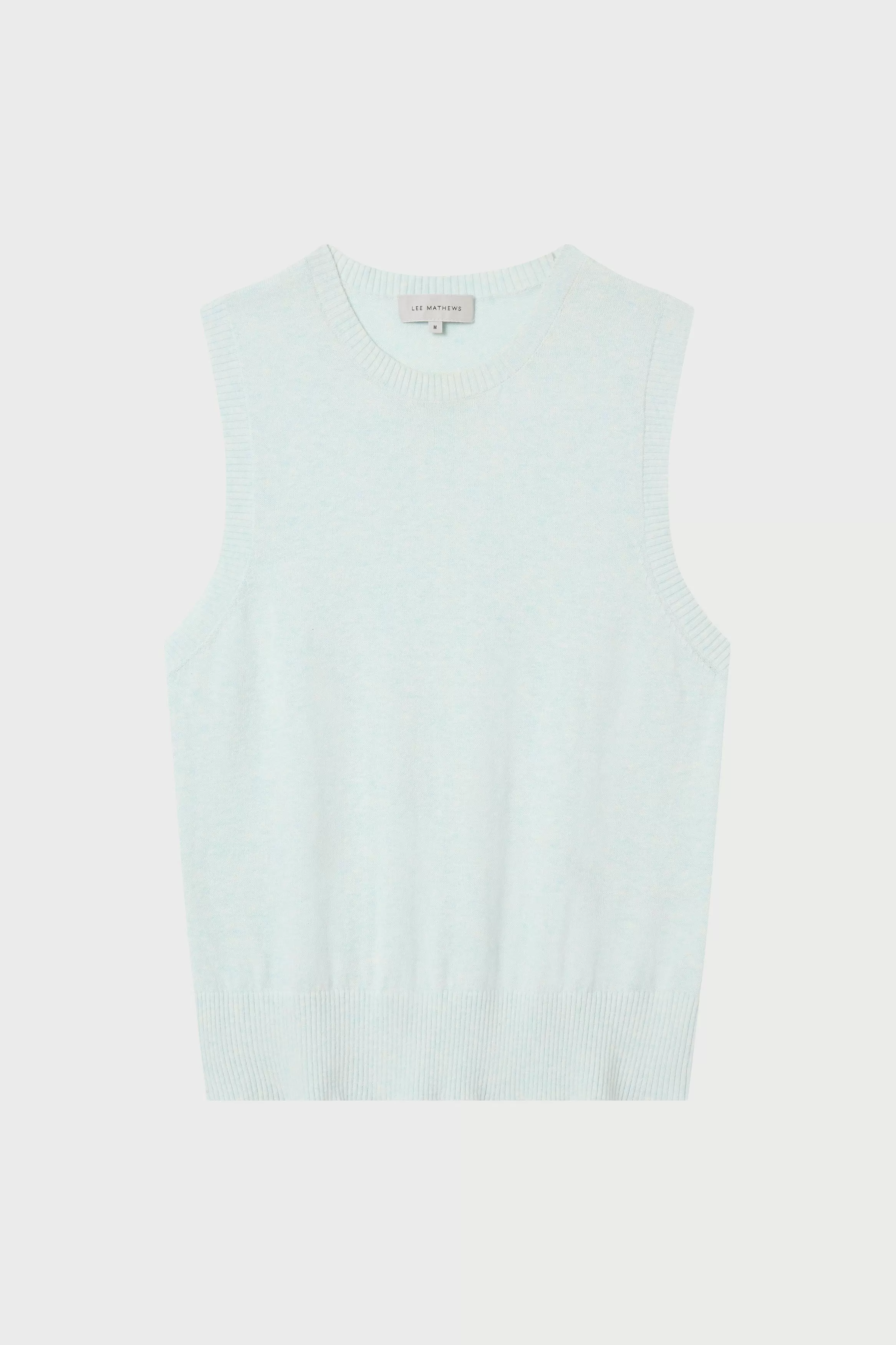 Cotton Cashmere Crew Neck Tank